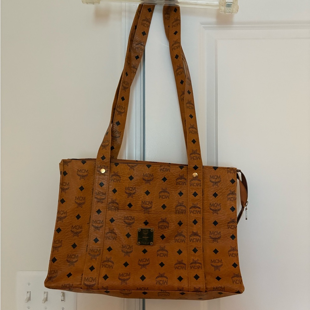 MCM Cognac Visetos Tote